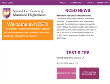 Tablet Screenshot of ncedonline.org